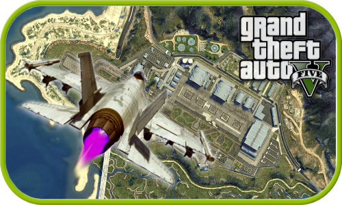 GTA 5 - Baza wojskowa Fort Zancudo bez pościgu Policji, GTA5
